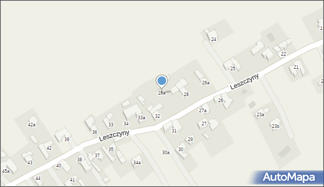 Sierockie, Leszczyny (Sierockie), 28a, mapa Sierockie