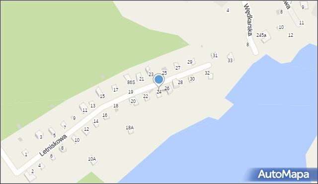 Siła, Letniskowa, 24, mapa Siła