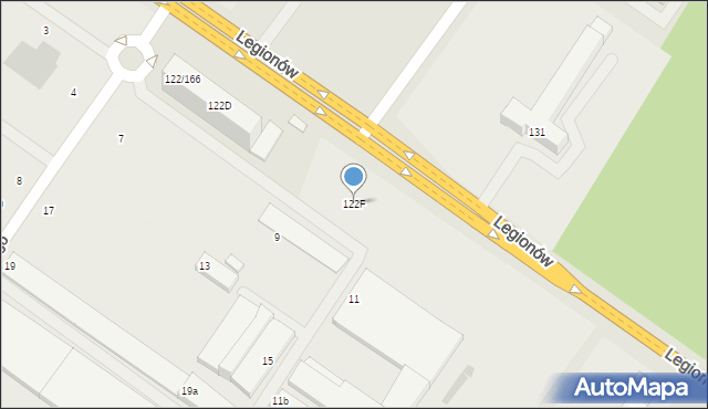 Skarżysko-Kamienna, Legionów, 122F, mapa Skarżysko-Kamienna