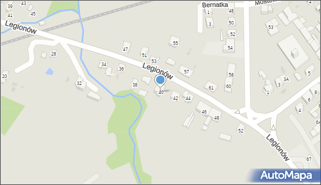 Skarżysko-Kamienna, Legionów, 40, mapa Skarżysko-Kamienna