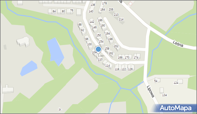 Skawina, Leśna, 108, mapa Skawina