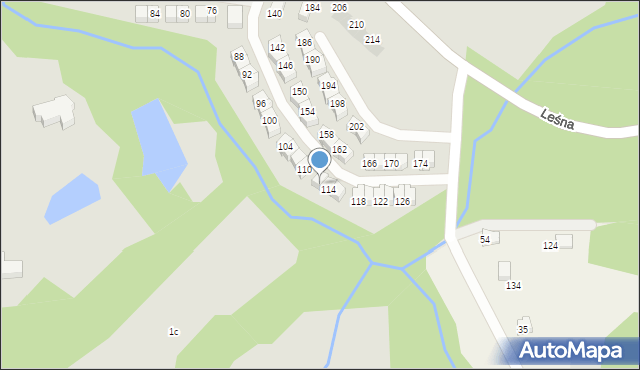 Skawina, Leśna, 112, mapa Skawina