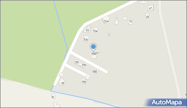 Skoczów, Leśna, 53D, mapa Skoczów