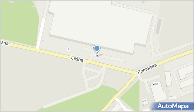 Skórcz, Leśna, 2a, mapa Skórcz