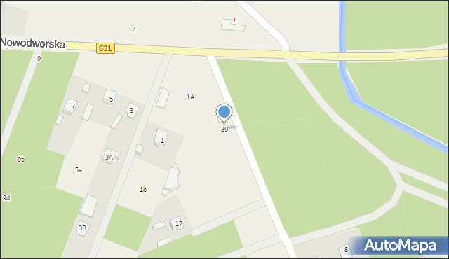 Skrzeszew, Leśna, 39, mapa Skrzeszew