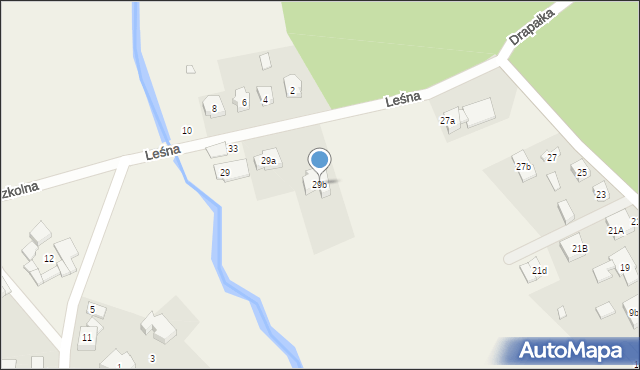 Skrzynki, Leśna, 29b, mapa Skrzynki