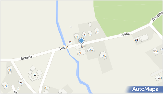 Skrzynki, Leśna, 33, mapa Skrzynki