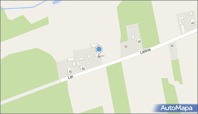 Smagów, Leśna, 56, mapa Smagów