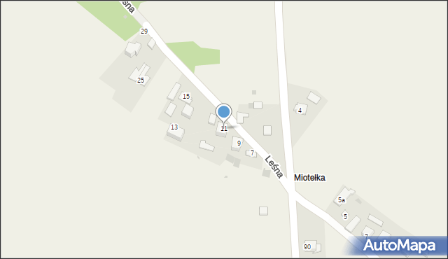 Smardzowice, Leśna, 11, mapa Smardzowice