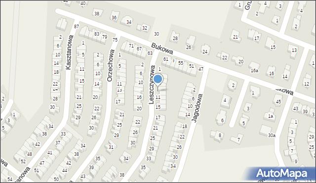 Smolec, Leszczynowa, 9, mapa Smolec