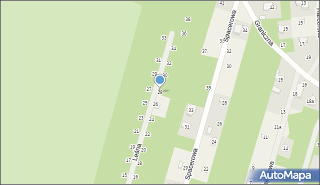 Sokolniki-Las, Leśna, 28, mapa Sokolniki-Las