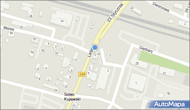 Solec Kujawski, Leśna, 1, mapa Solec Kujawski