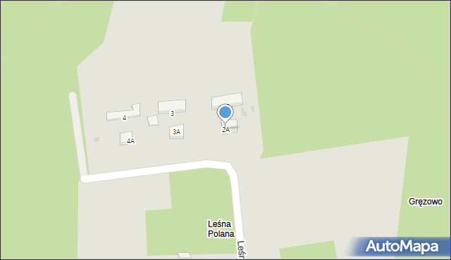 Sopot, Leśna Polana, 2A, mapa Sopotu