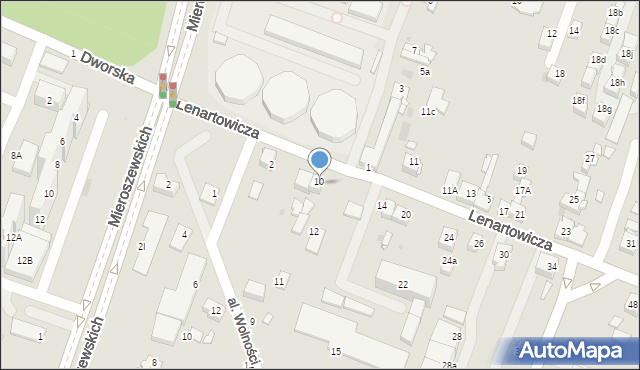 Sosnowiec, Lenartowicza Teofila Aleksandra, 10, mapa Sosnowca