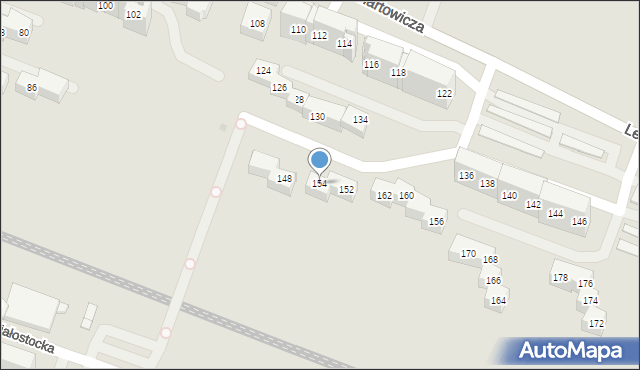 Sosnowiec, Lenartowicza Teofila Aleksandra, 154, mapa Sosnowca