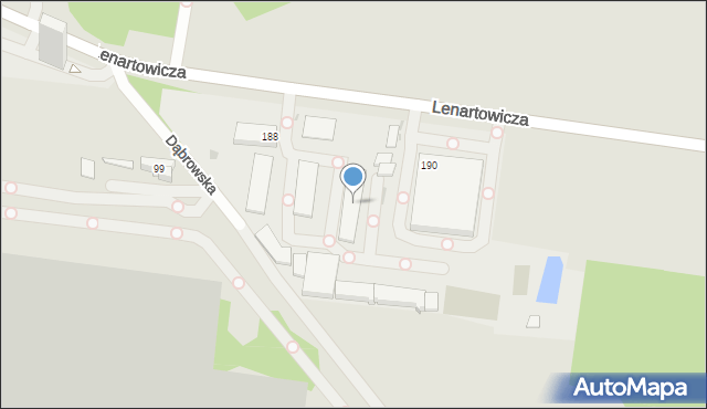 Sosnowiec, Lenartowicza Teofila Aleksandra, 188, mapa Sosnowca