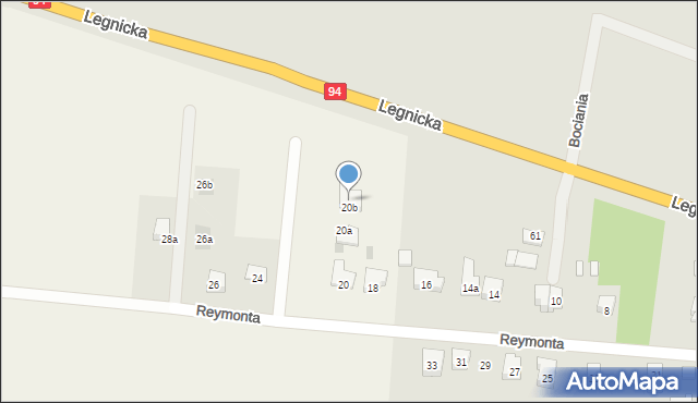 Środa Śląska, Legnicka, 83B, mapa Środa Śląska