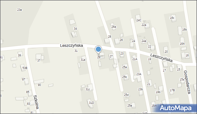 Stanowice, Leszczyńska, 29, mapa Stanowice