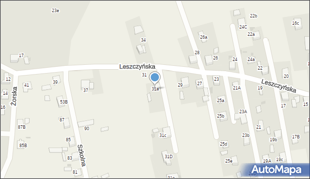 Stanowice, Leszczyńska, 31a, mapa Stanowice