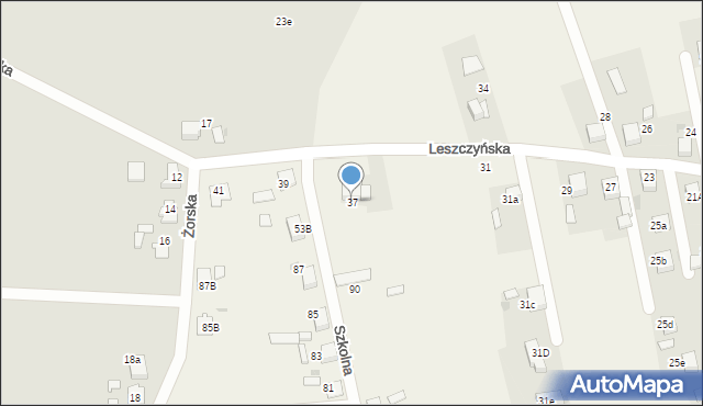 Stanowice, Leszczyńska, 37, mapa Stanowice