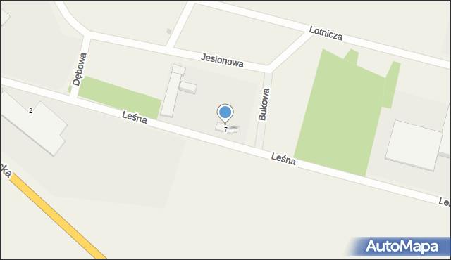 Stanowice, Leśna, 7, mapa Stanowice