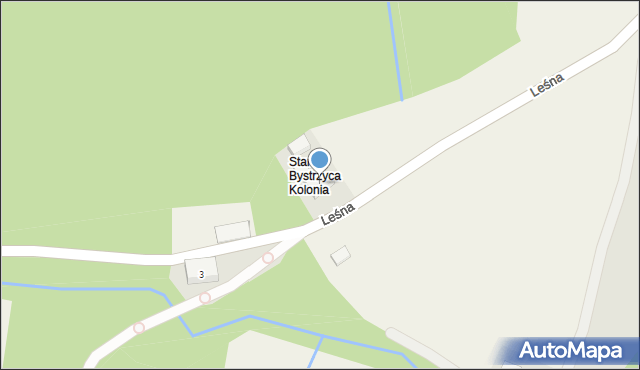 Stara Bystrzyca, Leśna, 2, mapa Stara Bystrzyca