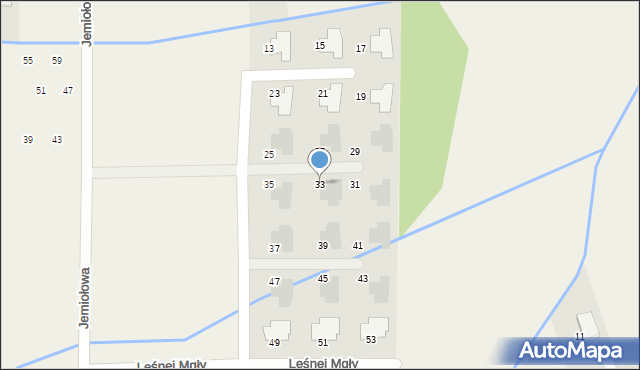 Stara Wieś, Leśnej Mgły, 33, mapa Stara Wieś