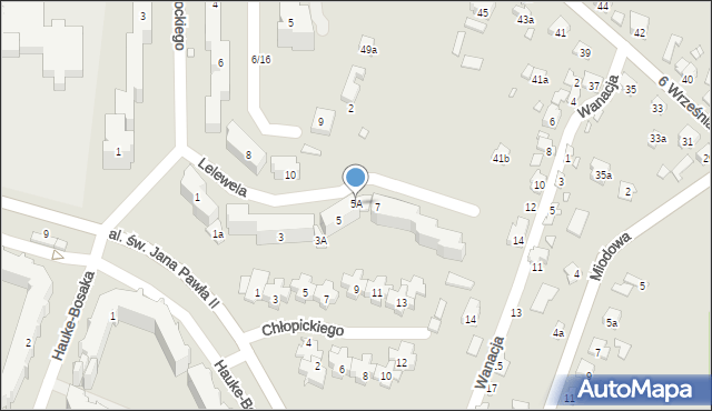 Starachowice, Lelewela Joachima, 5A, mapa Starachowic