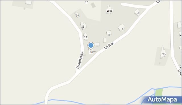 Stare Bogaczowice, Leśna, 10, mapa Stare Bogaczowice