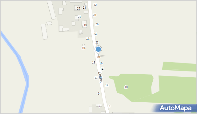 Stary Broniszew, Leśna, 18, mapa Stary Broniszew