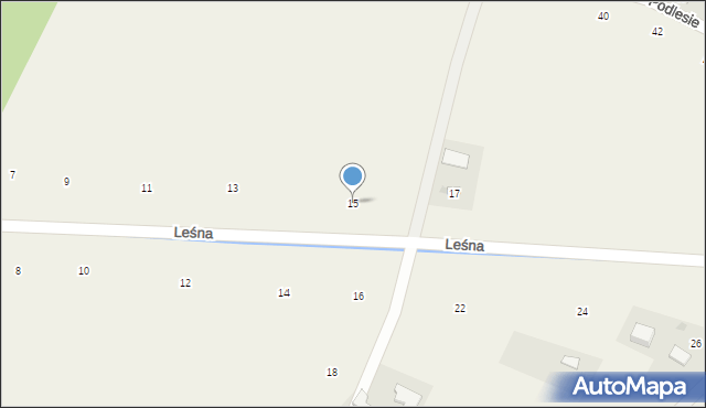 Staszkówka, Leśna, 15, mapa Staszkówka