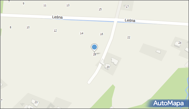 Staszkówka, Leśna, 18, mapa Staszkówka