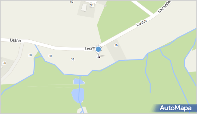 Staszkówka, Leśna, 34, mapa Staszkówka