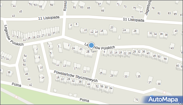 Staszów, Legionów Polskich, 2F, mapa Staszów