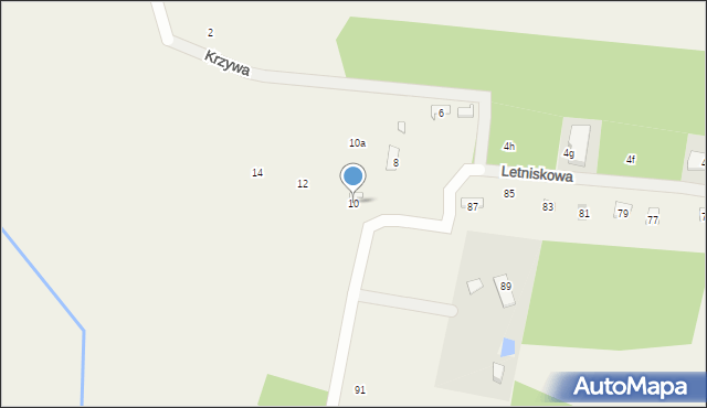 Stefanowo, Letniskowa, 10, mapa Stefanowo