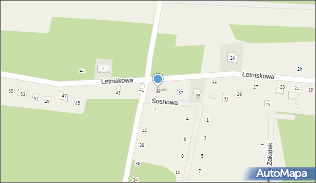 Stefanowo, Letniskowa, 39, mapa Stefanowo