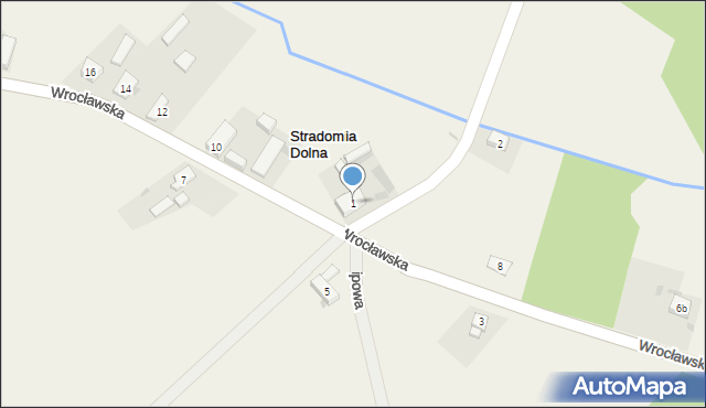 Stradomia Dolna, Leśna, 1, mapa Stradomia Dolna