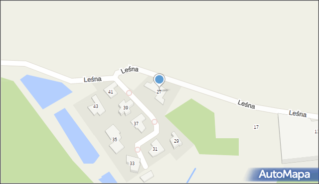 Straszyn, Leśna, 27, mapa Straszyn