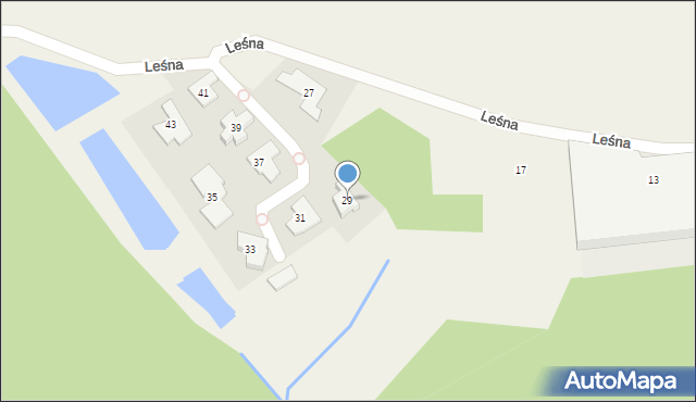 Straszyn, Leśna, 29, mapa Straszyn