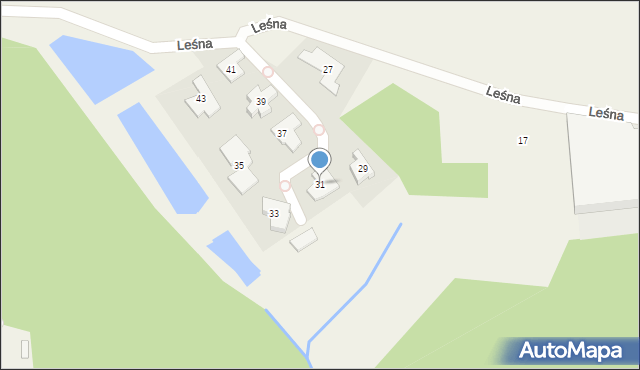 Straszyn, Leśna, 31, mapa Straszyn