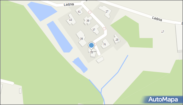 Straszyn, Leśna, 33, mapa Straszyn