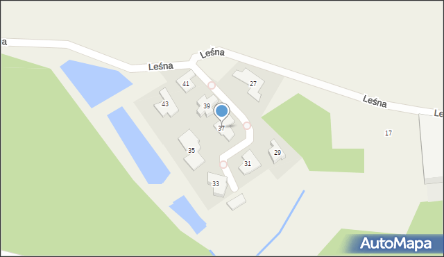 Straszyn, Leśna, 37, mapa Straszyn