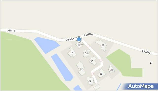 Straszyn, Leśna, 41, mapa Straszyn