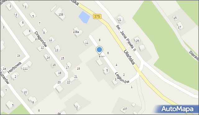 Struga, Legionów, 7, mapa Struga