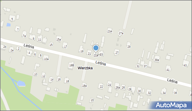 Suchedniów, Leśna, 21a, mapa Suchedniów