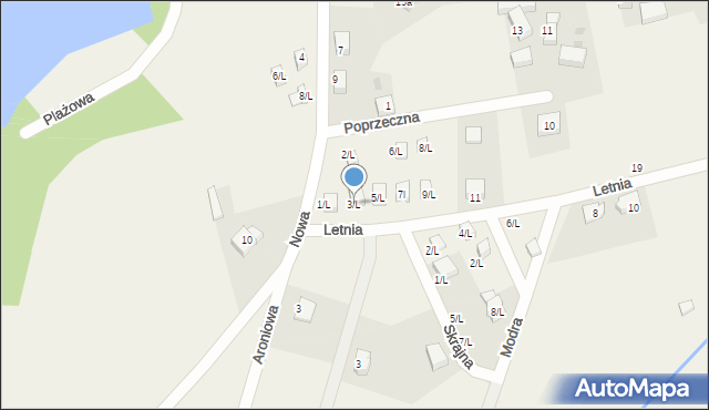 Sulistrowice, Letnia, 3/L, mapa Sulistrowice