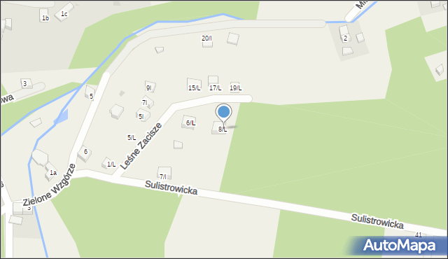 Sulistrowiczki, Leśne Zacisze, 8/L, mapa Sulistrowiczki
