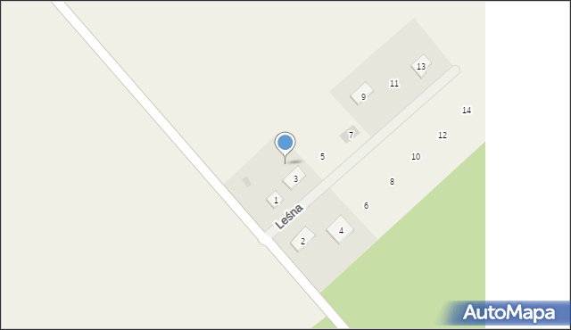 Sułów, Leśna, 3, mapa Sułów