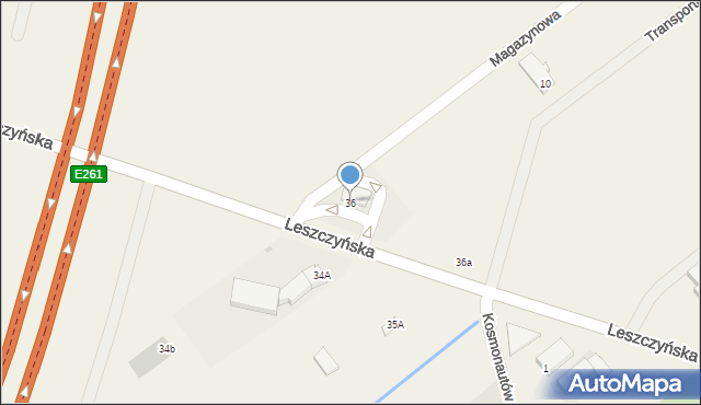 Święciechowa, Leszczyńska, 36, mapa Święciechowa