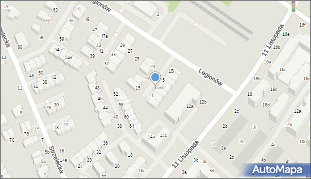 Świnoujście, Legionów, 9, mapa Świnoujście